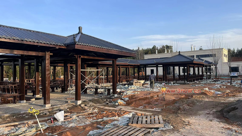 防腐木長(zhǎng)廊圖片