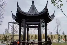 防腐木涼亭用什么瓦,有樹脂瓦、瀝青瓦、小青瓦、琉璃瓦